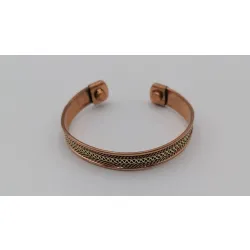 Bransoletka miedziana magnetyzująca - wzór 1